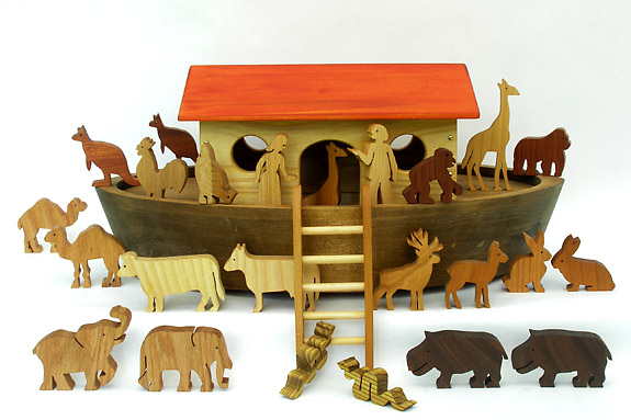 wooden Noah's Ark for children