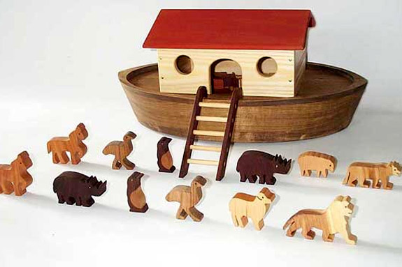 large wooden noah's ark